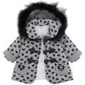 CAPPOTTO BABY M/L C/CAPPUCCIO C/PELLICCIA 55%POL.45%COT.