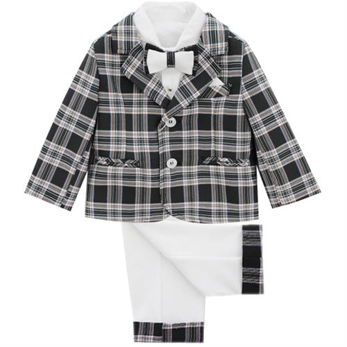 5PZBABY GIACCA100%PL+PANT77%PL20%VI3%EL+CAMICIA+PAP+POCHETTE