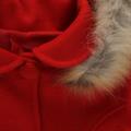 CAPPOTTO BIMBA M/L C/CAPPUCCIO C/PELLICCIA 75%POL20%VI5%ELAS