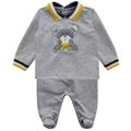 2PZ MAGLIA M/L+GHETTA C/PIEDINO 97%COTONE 3%ELASTAN