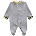 2PZ MAGLIA M/L+GHETTA C/PIEDINO 97%COTONE 3%ELASTAN