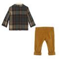 5PZBABY GIACCA 60%CO40%POL+PANT.100%CO+CAMICIA+PAP+POCHETTE