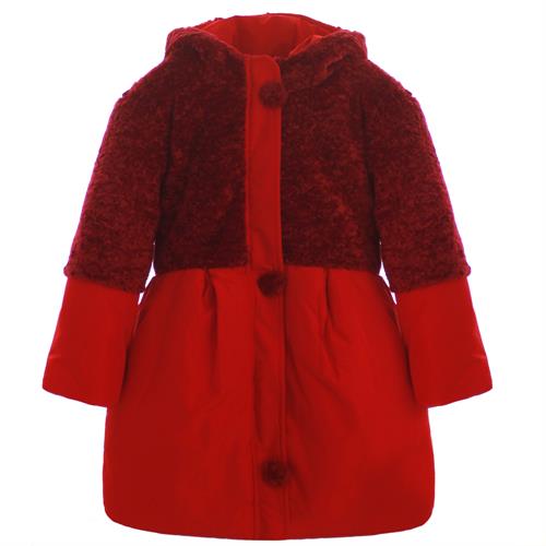 CAPPOTTO BIMBA M/L C/CAPP.*ROSSO ACCESO*