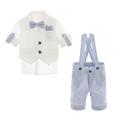 5PZBABY GILET+CAMICIA+BERMUDA+PAP.  +POCHETTE 56%LI.44%CO.-en