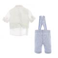 5PZBABY GILET+CAMICIA+BERMUDA+PAP.  +POCHETTE 56%LI.44%CO.-en
