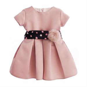 VESTINA BABY M/CORTA C/POMPON 100%POLIESTERE-en