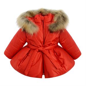 CAPPOTTO BABY M/L C/CAPP.C/PELL.C/PONPON 100%POLIESTERE-en