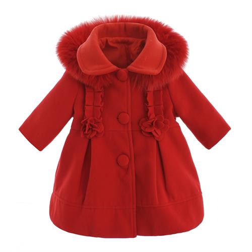 CAPPOTTO BABY CON CAPP.CON PELL.IN 82%POL.15%VIS.3%ELAS.
