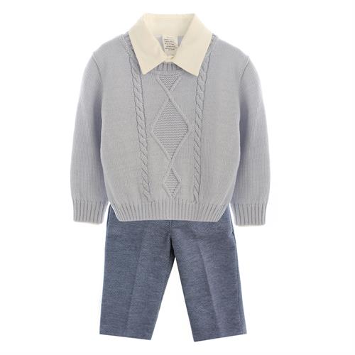 MAGLIONBABY50%LANA50%ACRILCAMIC100%COT.50%MODAL+PANT.100%COT
