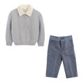 MAGLIONBABY50%LANA50%ACRILCAMIC100%COT.50%MODAL+PANT.100%COT