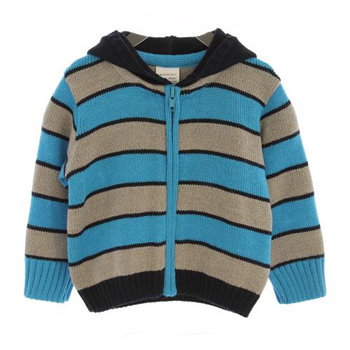 GIACCA BABY M/L CON CAPPUCCIO 50%LANA 50%ACRILICO