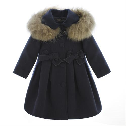 CAPPOTTO BIMBA CON CAPP.CON PELL.IN 82%POL.15%VIS.3%EL.