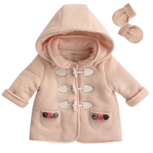 CAPPOTTO BABY M/L C/CAPPUCCIO +GUANTINI 100%LANA