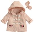 CAPPOTTO BABY M/L C/CAPPUCCIO +GUANTINI 100%LANA