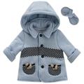 CAPPOTTO BABY M/L C/CAPPUCCIO+GUANTINI 100%LANA