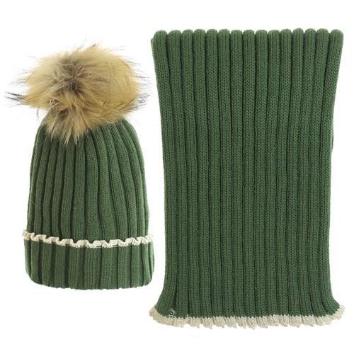 CAPPELLO+SCIARPA BIMBO 50%LANA 50%ACRILICO