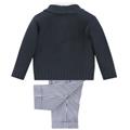 5PZBABY CAMICIA M/L 97%CO3%EL+PANTAL+CARDIGAN+PAPILL100%COTO